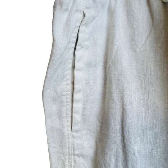 Tommy Bahama Women's 100% Linen Relaxed Off White Slacks Size XXL - Picture 3 of 11